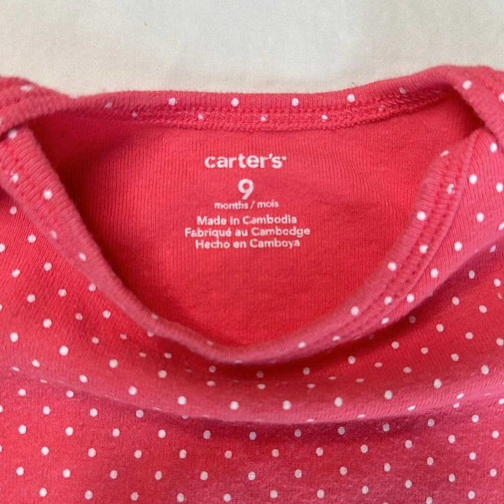 Carters size 9 month baby girl short sleeve onesie bundle All in GREAT CONDITION